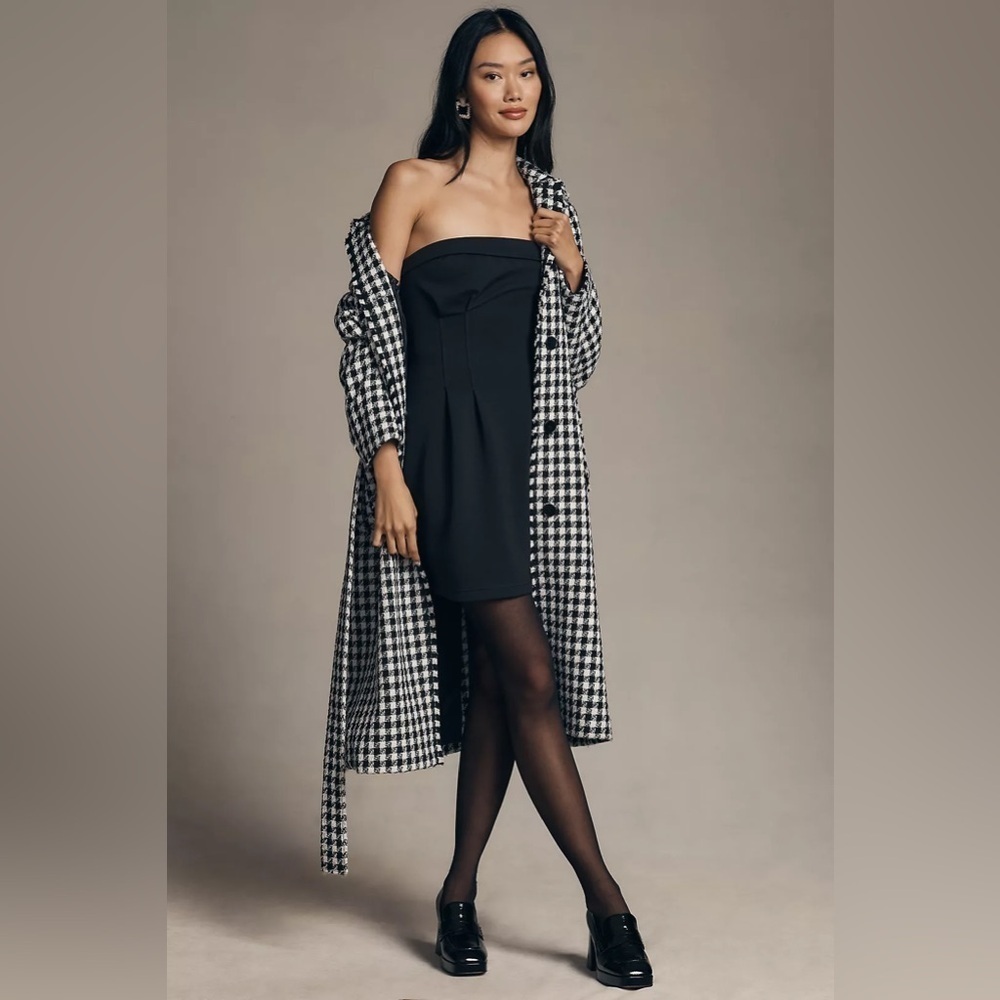 NWT Size 12 - By Anthropologie Strapless Structured Mini Dress